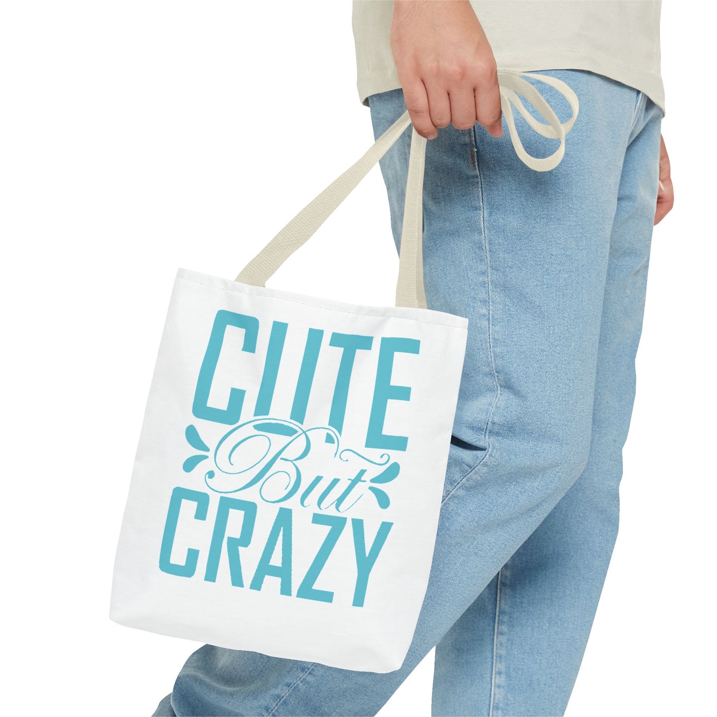 Cute but Crazy Tote Bag (AOP)