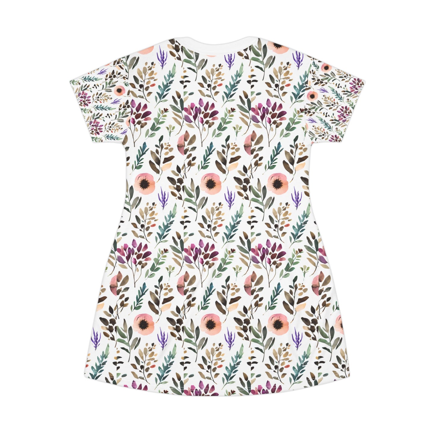 Stylish All-Over Print T-Shirt Dress – Comfort Meets Fashion!