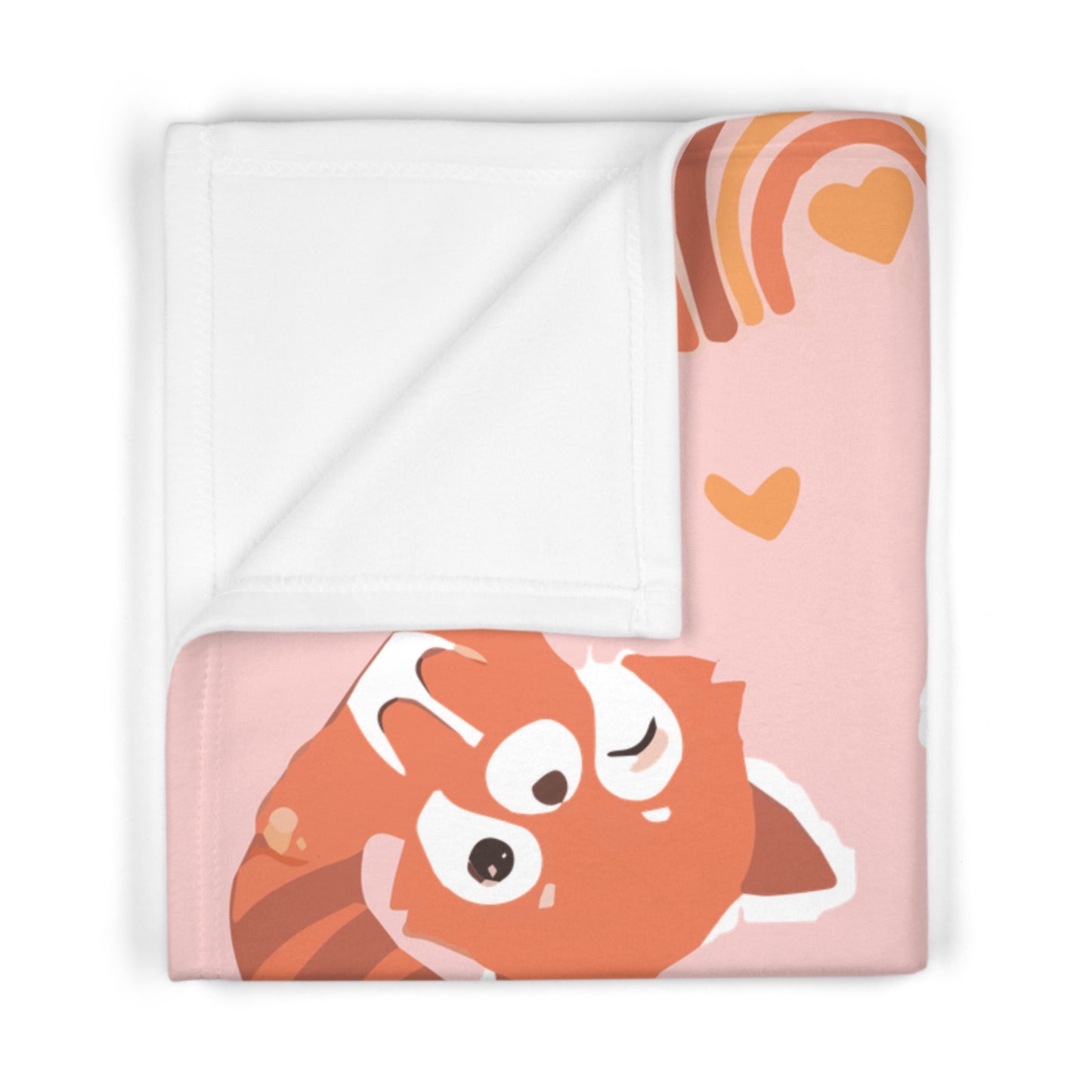 Fox Pattern Soft Fleece Baby Blanket