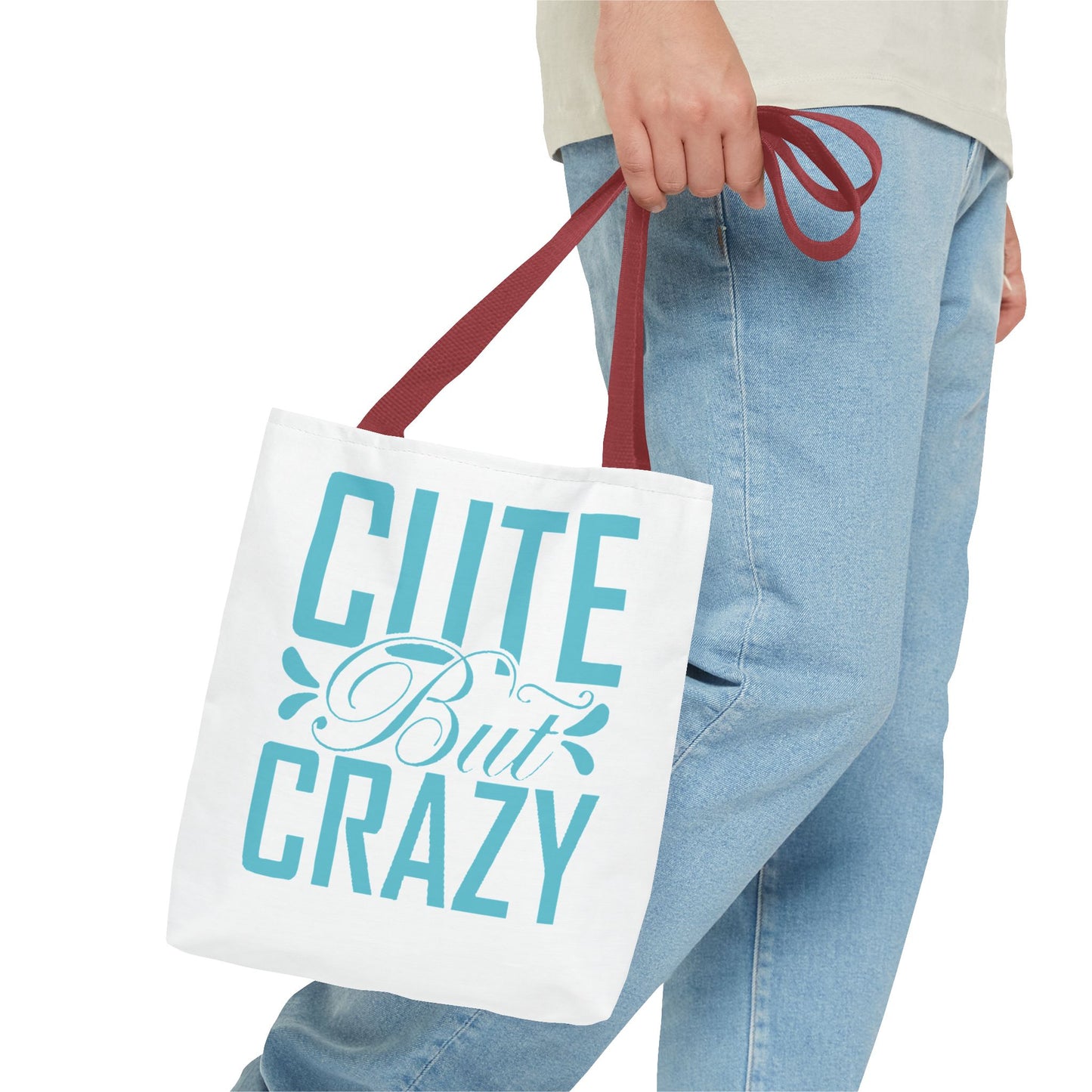 Cute but Crazy Tote Bag (AOP)